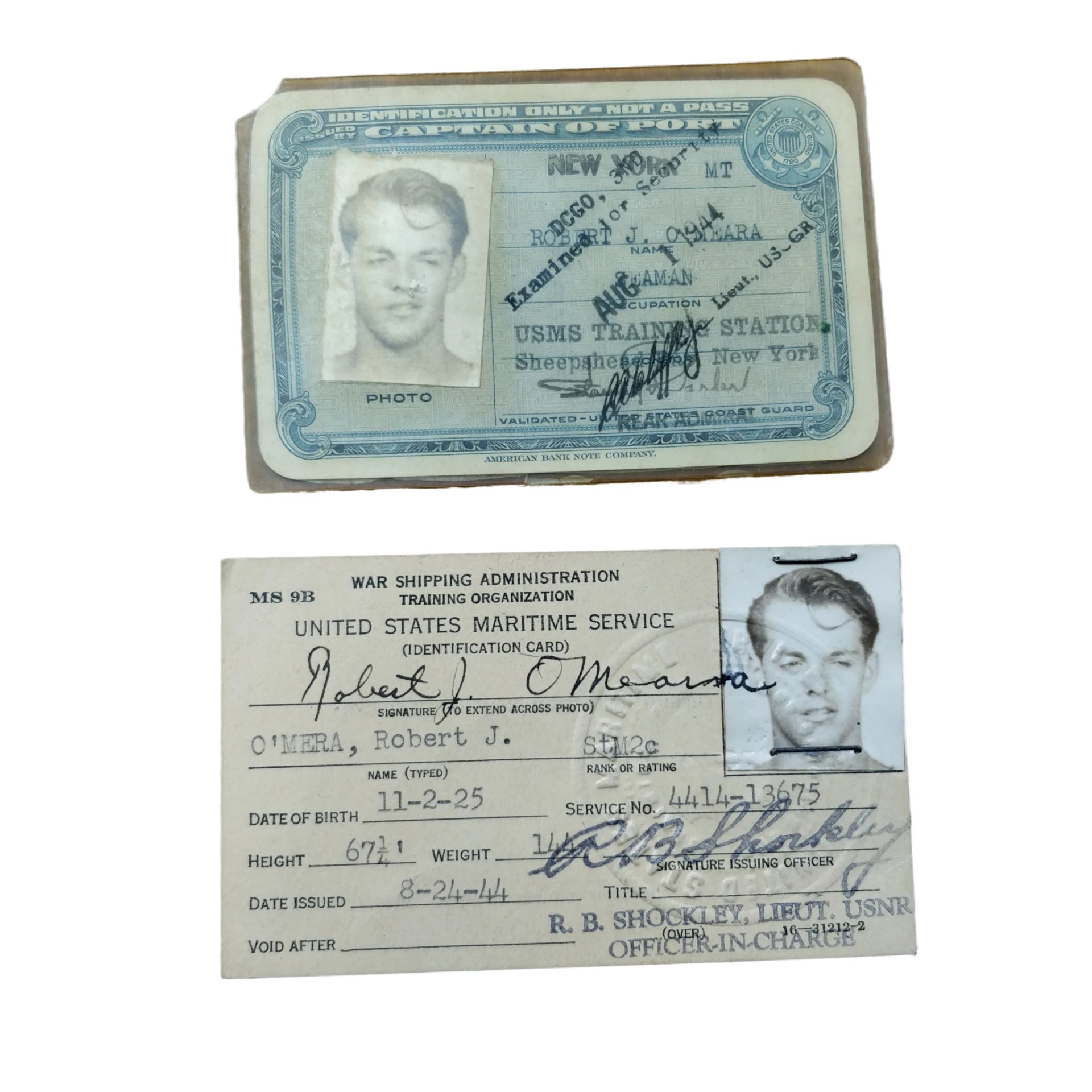 WWII US Navy Merchant Marine Paperwork Grouping — image 2