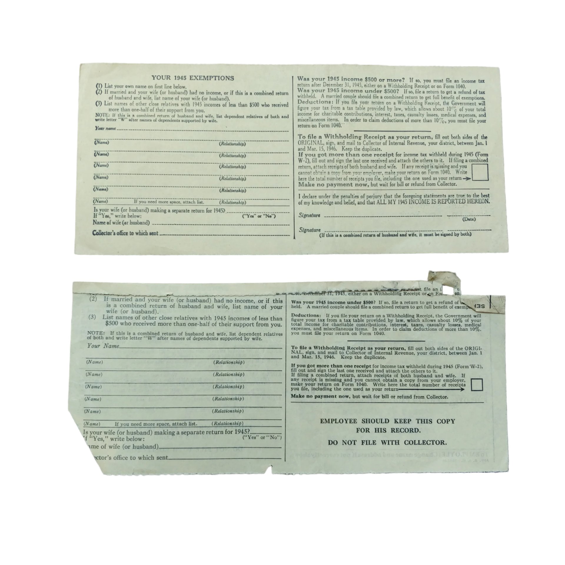 WWII US Navy Merchant Marine Paperwork Grouping — image 20