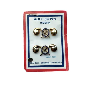 WWII US Collar Pin Set Chemical Corps