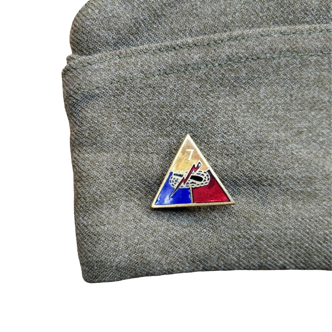 WWII US Garrison Cap 7th Armored Division — image 2