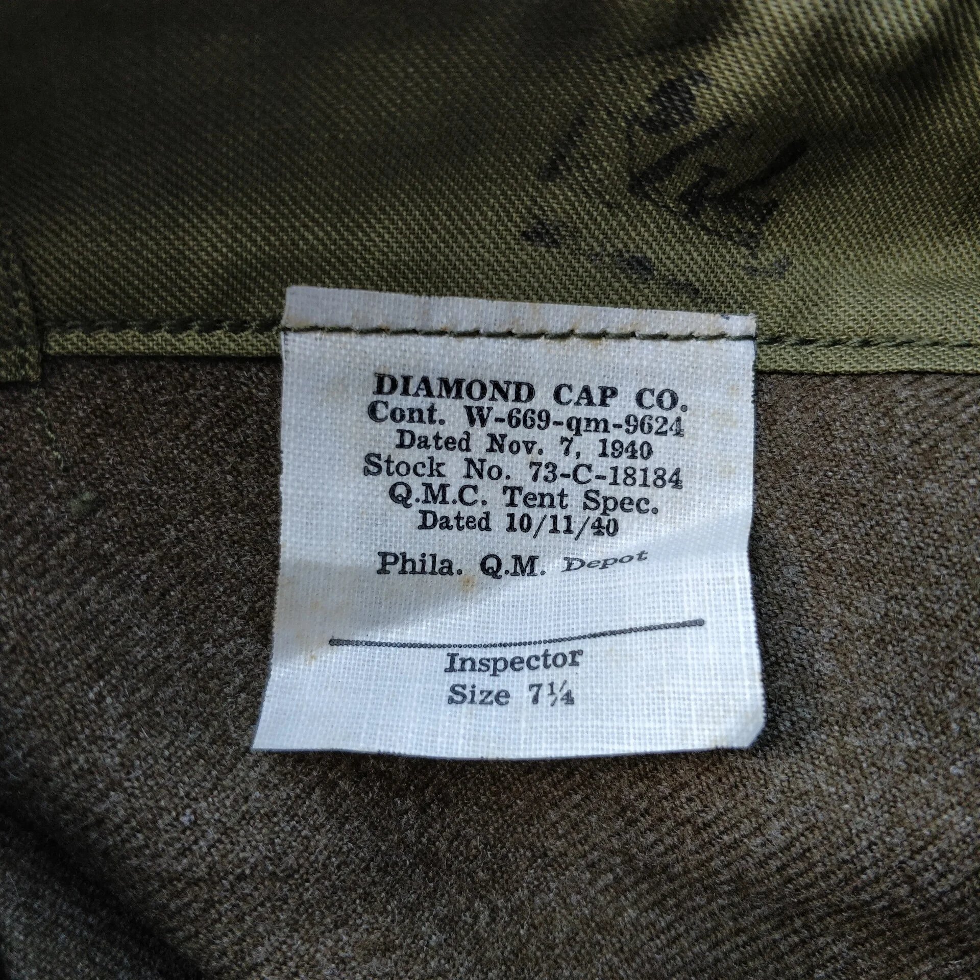 WWII US Garrison Cap 7th Armored Division — image 5