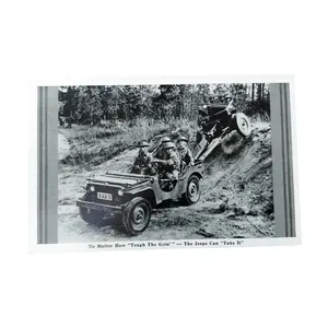 WWII US Postcard Jeeps