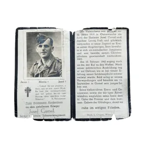 WWII German Death Card Grenadier