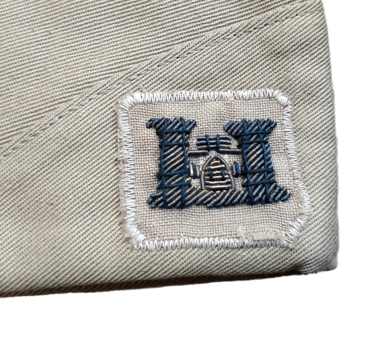 WWII US Officers Garrison Cap Major Engineer — image 2
