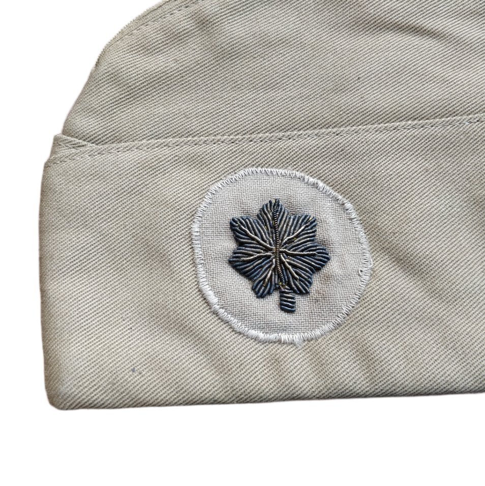 WWII US Officers Garrison Cap Major Engineer — image 3