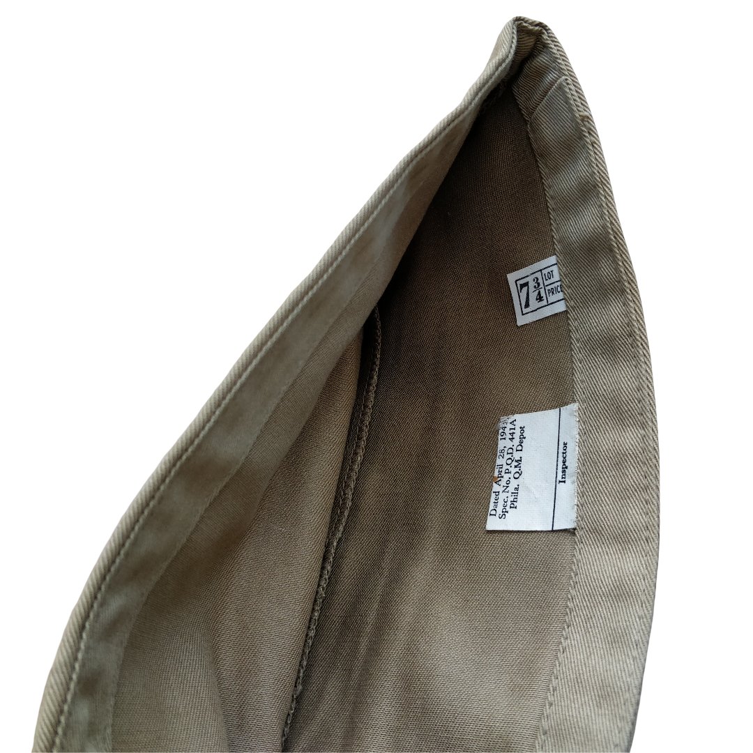 WWII US Officers Garrison Cap Major Engineer — image 5