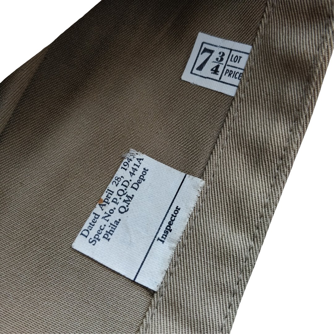 WWII US Officers Garrison Cap Major Engineer — image 6