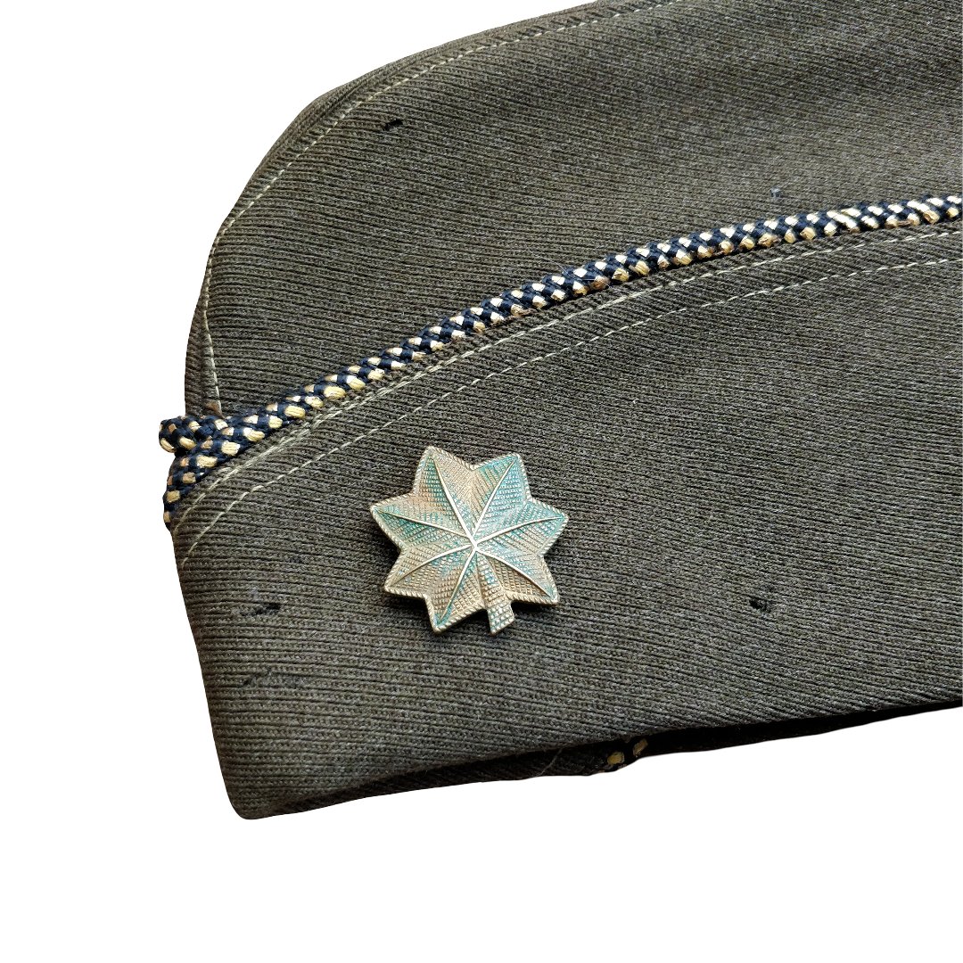 WWII US Officers Garrison Cap Major — image 2