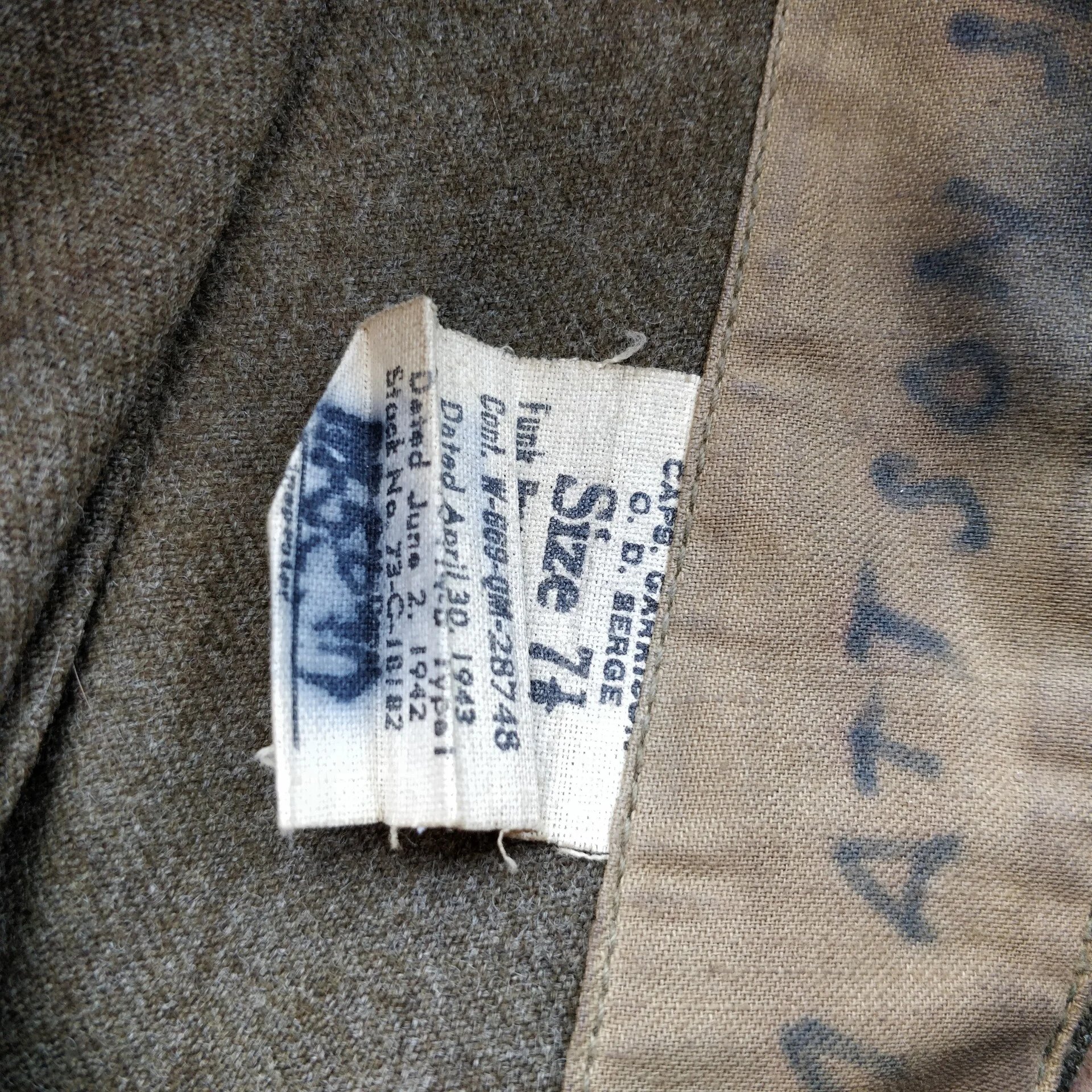 WWII US Garrison Cap Engineers Named — image 5