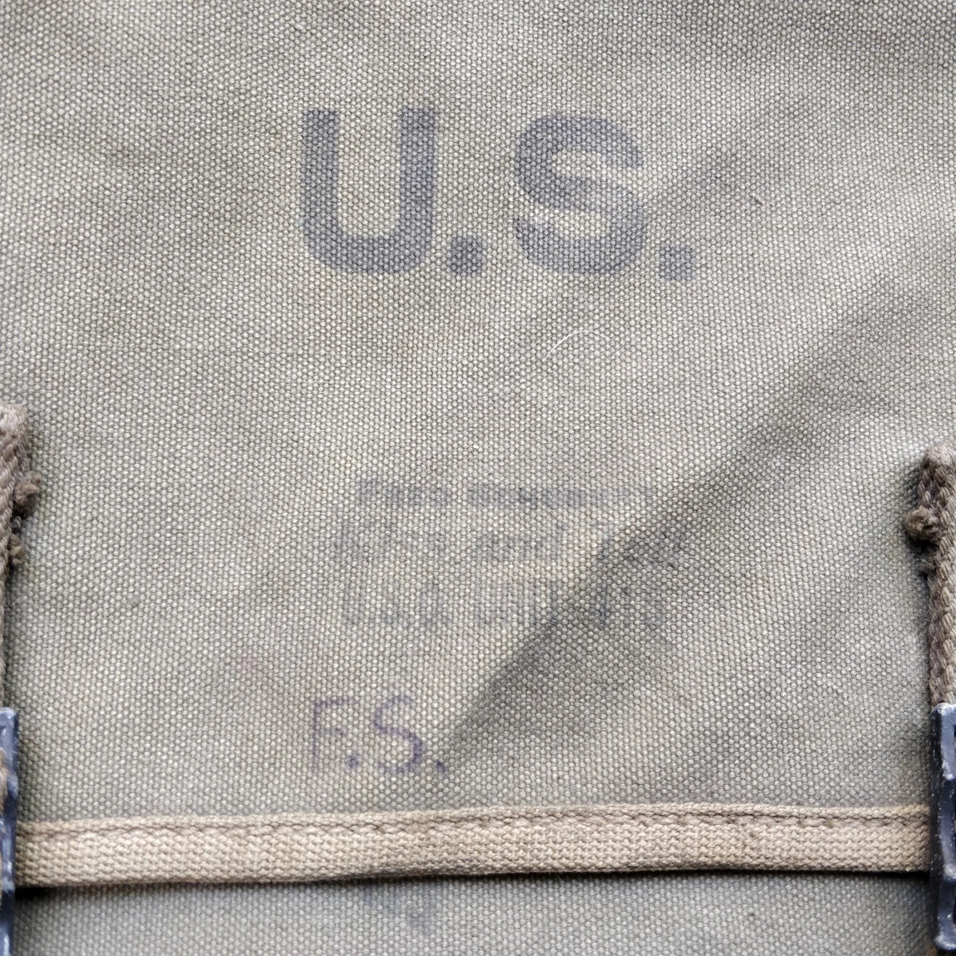WWII US Musette Bag USO Shows Named — image 2