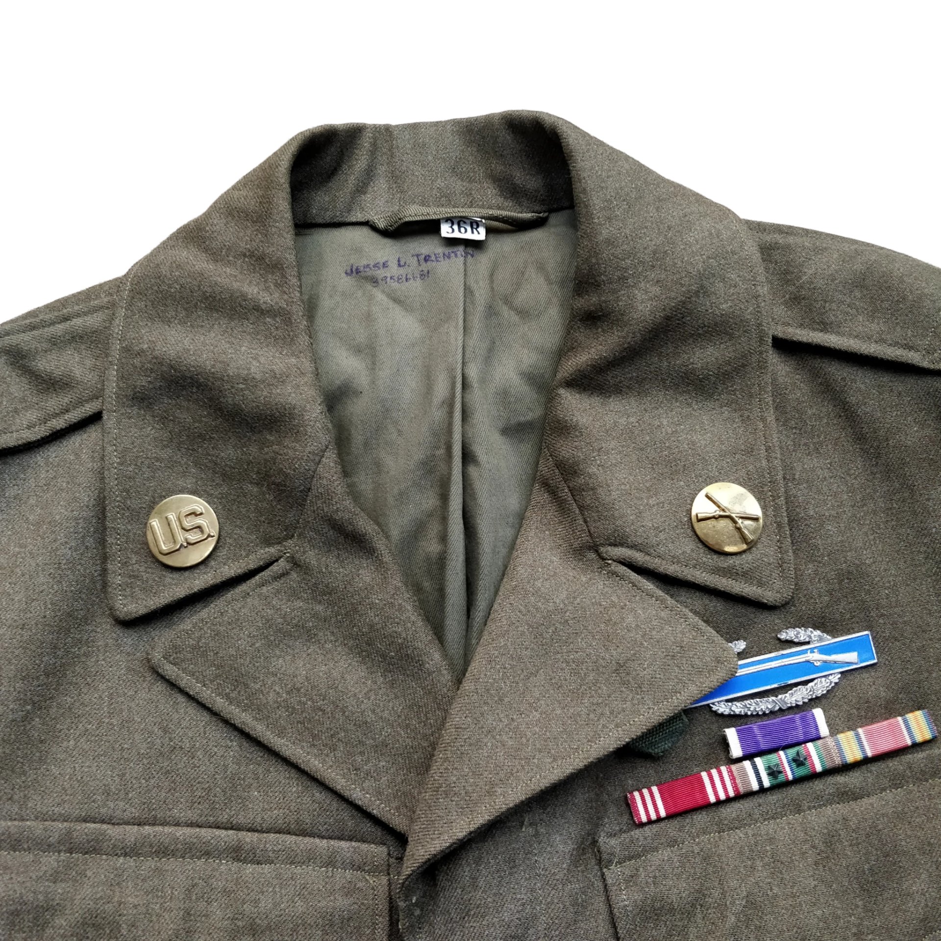 WWII US Ike Jacket 10th Mountain Division Named — image 2