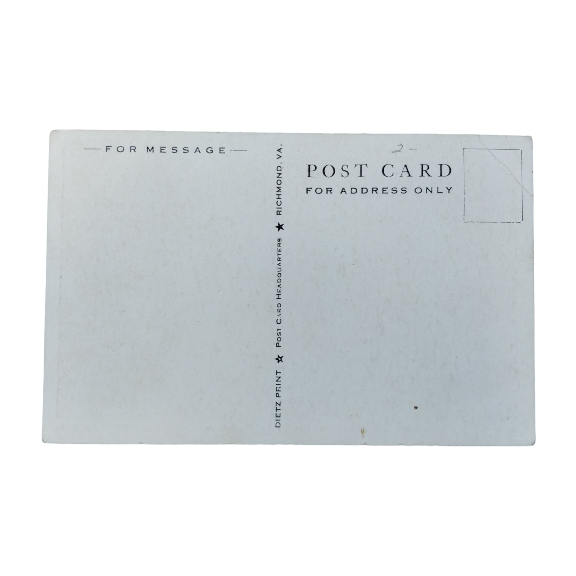 WWII US Postcard Church Service — image 2