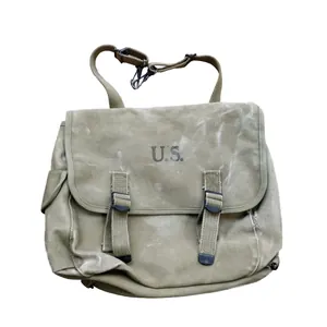 WWII US Rubberized Musette Bag