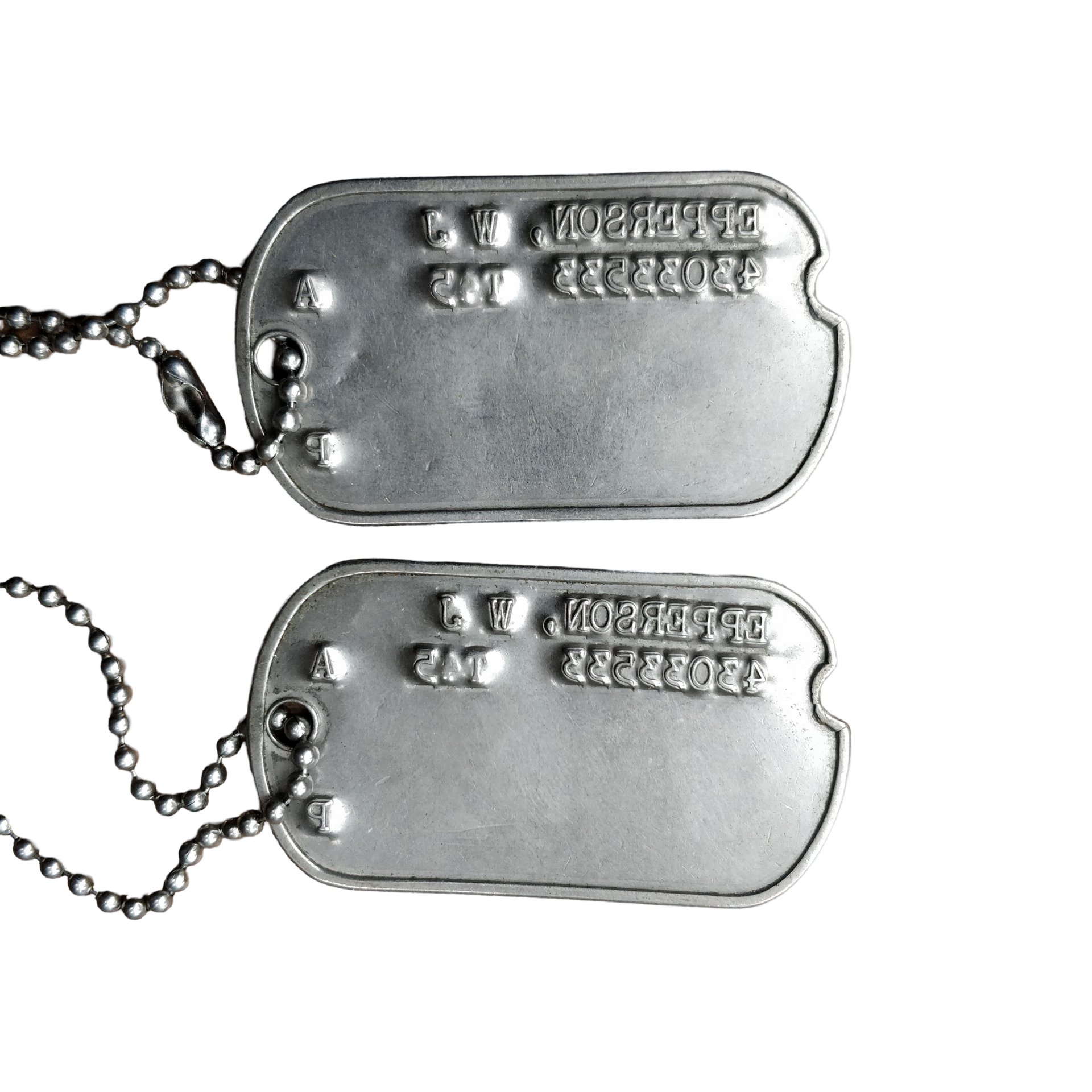 WWII US Dog Tag Set Epperson — image 3