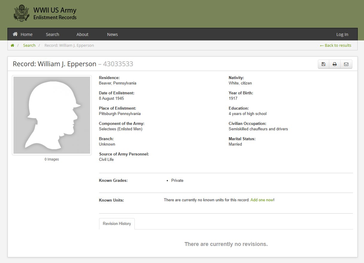 WWII US Dog Tag Set Epperson — image 4