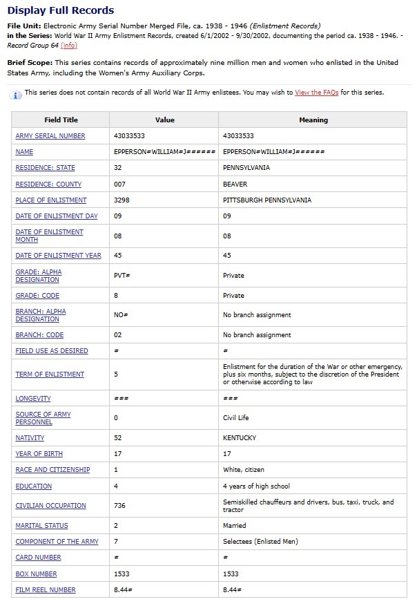 WWII US Dog Tag Set Epperson — image 5