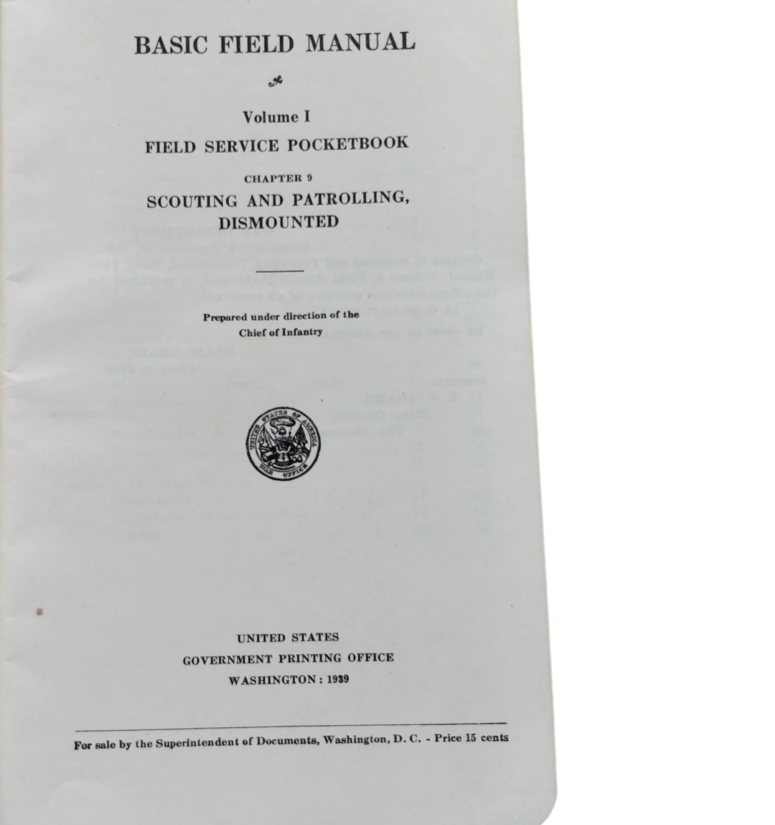 WWII US Field Manual Service Pocketbook Named — image 2