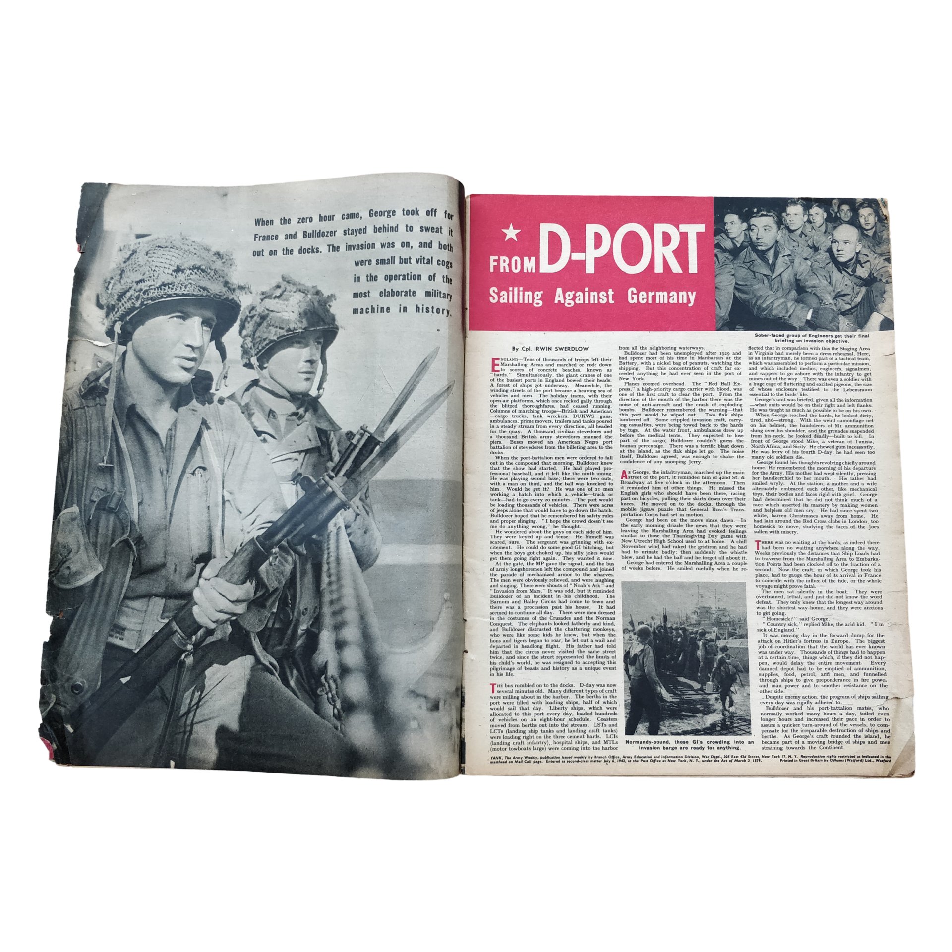 WWII US Yank Magazine No Strangers To Jerry — image 2