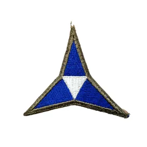 WWII US 3rd Army Corps Patch OD Border Greenback