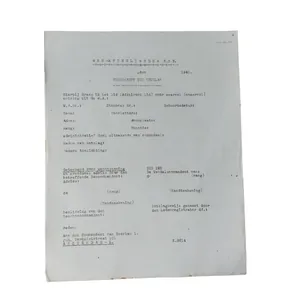 WWII Dutch NSB Document Ontslag WA