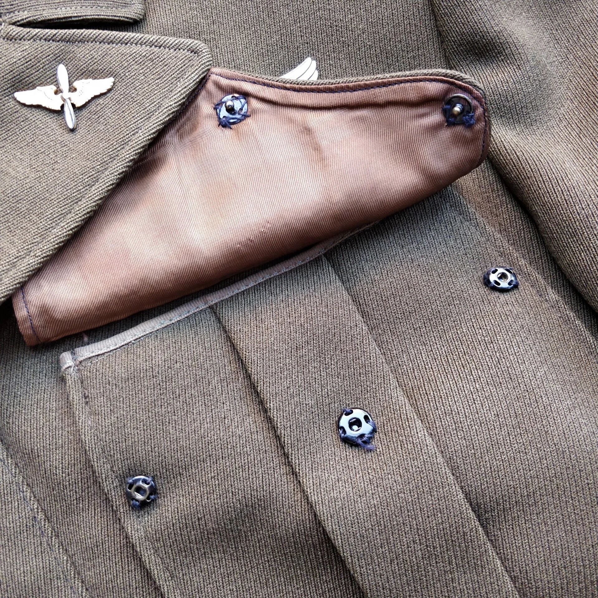 WWII USAAF Officers Jacket Named — image 9