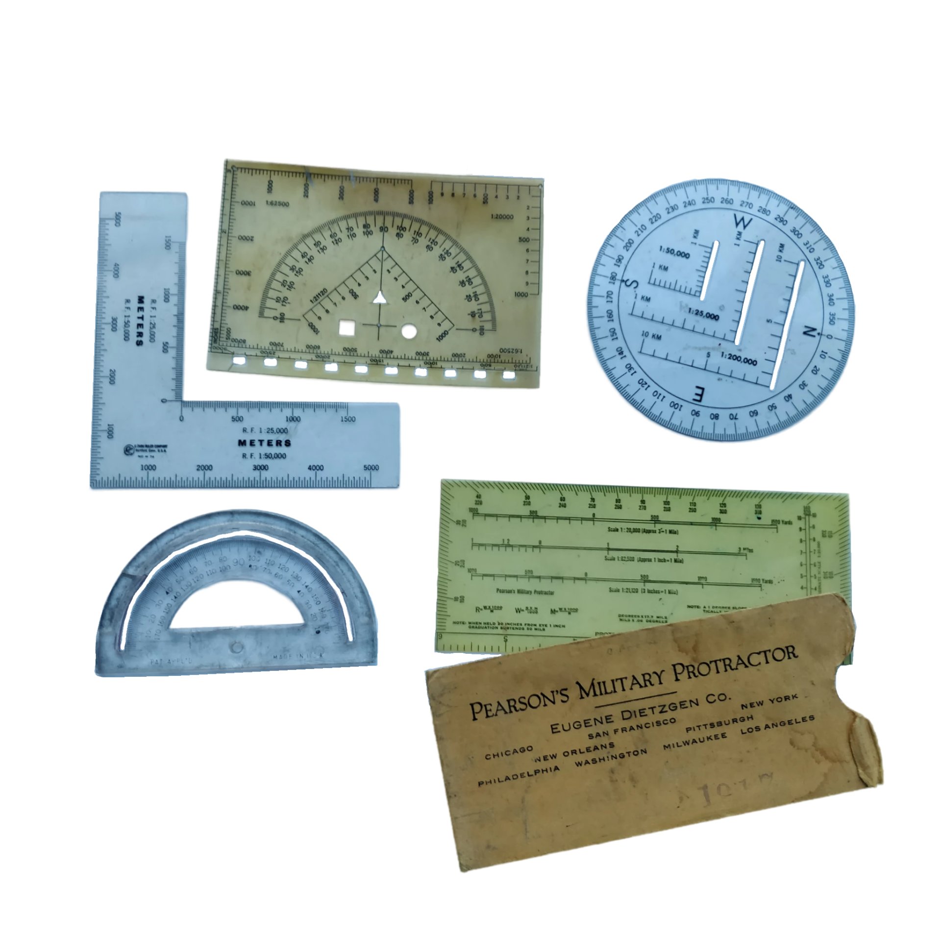 WWII US Map Reading Tool Set — image 5