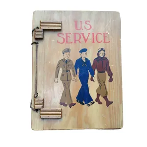 WWII US Wooden Photo Album