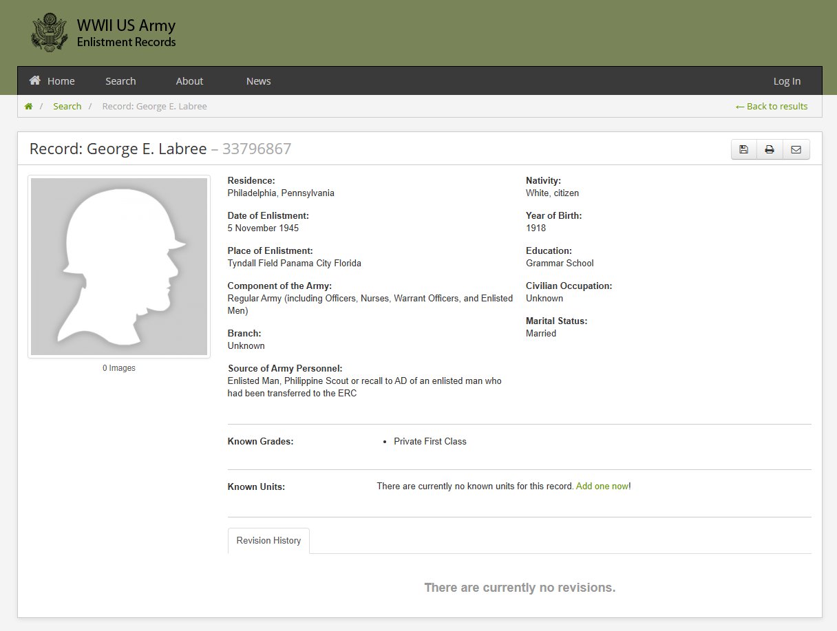 WWII US Dog Tag La Bree — image 4