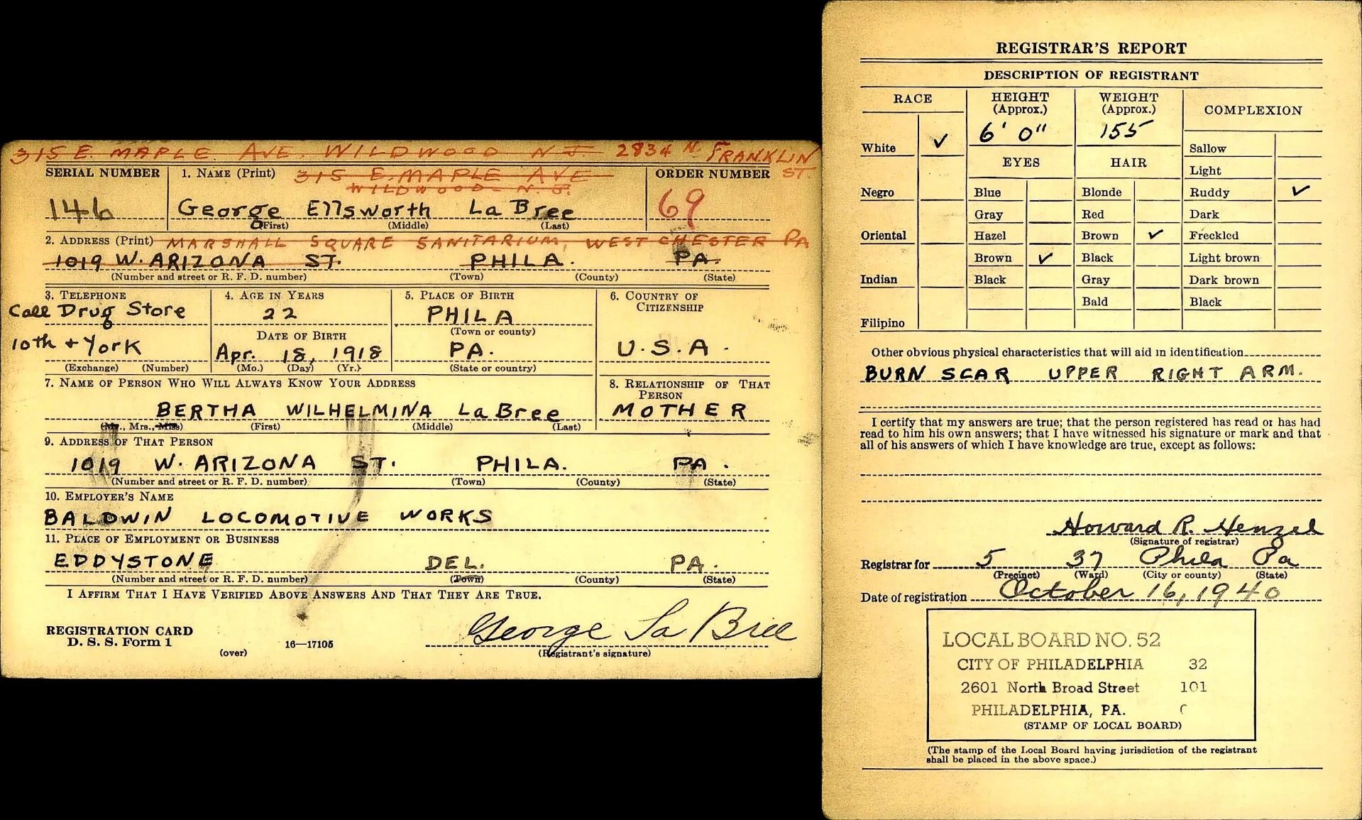 WWII US Dog Tag La Bree — image 6