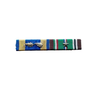 WWII US Ribbon Bar Air Medal, Euro/Africa Campaign British Made