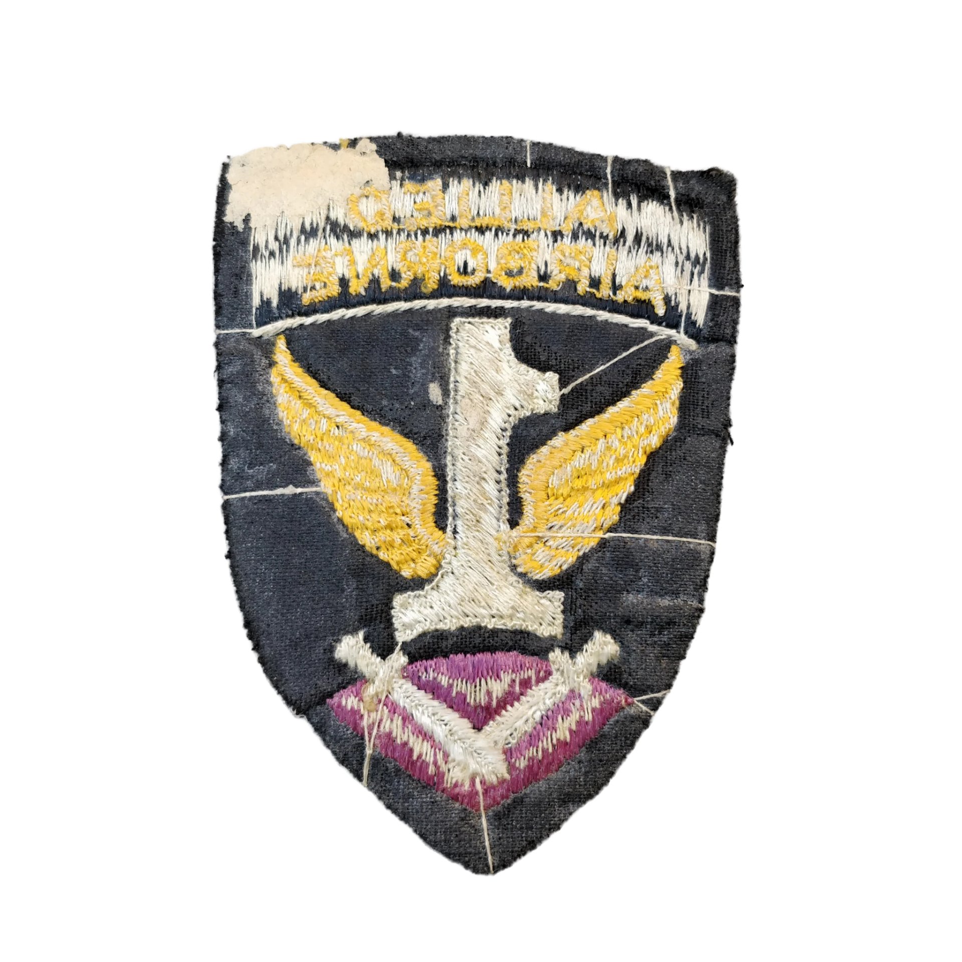 WWII US First Allied Airborne Patch British Made Felt — image 2