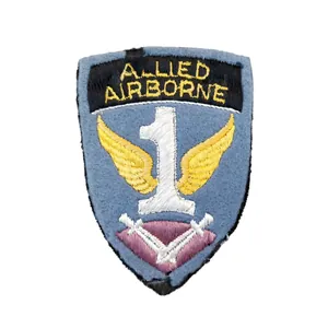 WWII US First Allied Airborne Patch British Made Felt