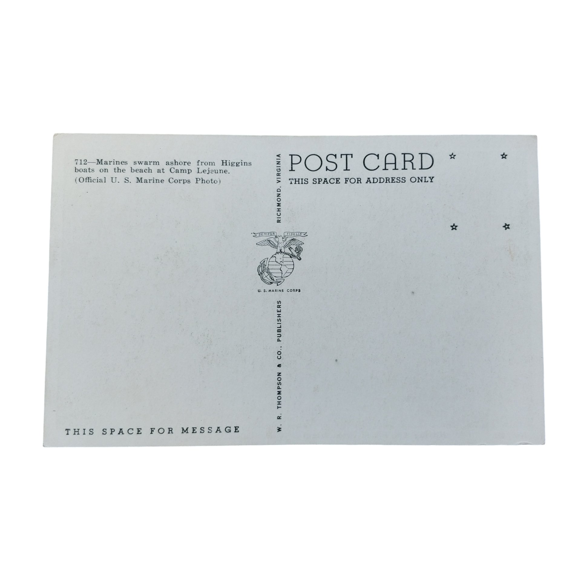 WWII US Postcard Higgins Boats — image 2