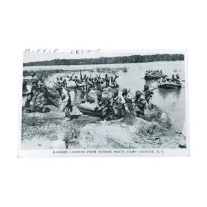 WWII US Postcard Camp Lejeune