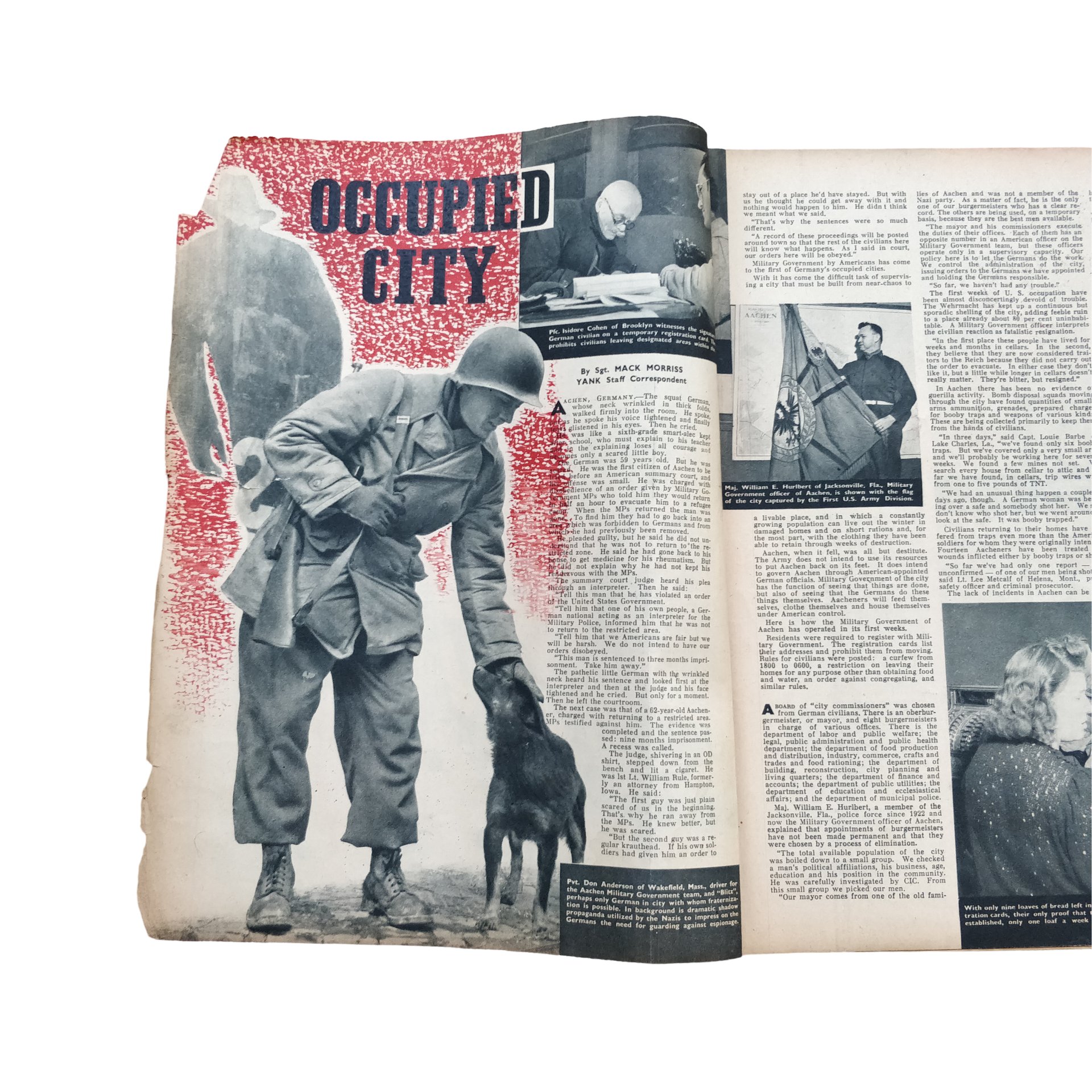 WWII US Yank Magazine March On Metz — image 2