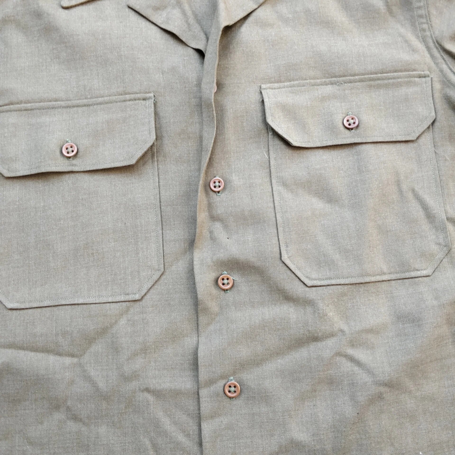WWII US Wool Shirt Named — image 4
