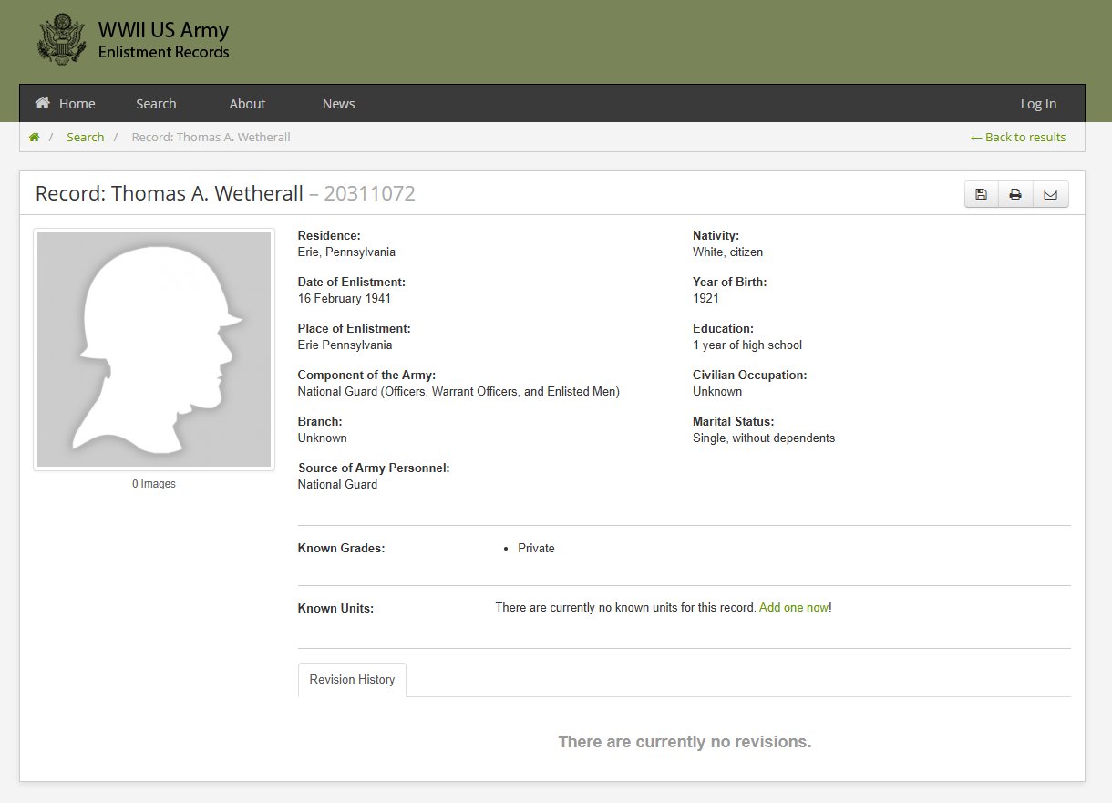 WWII US Dog Tag Set Wetherall — image 4