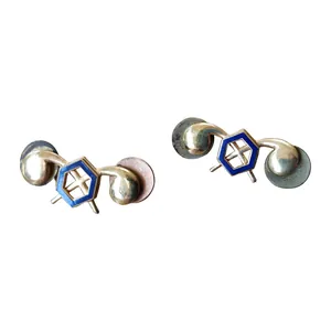 WWII US Chemical Corps Collar Insignia Set