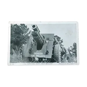 WWII US Postcard 155mm Howitzer