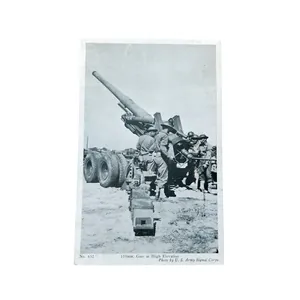 WWII US Postcard 155mm Gun