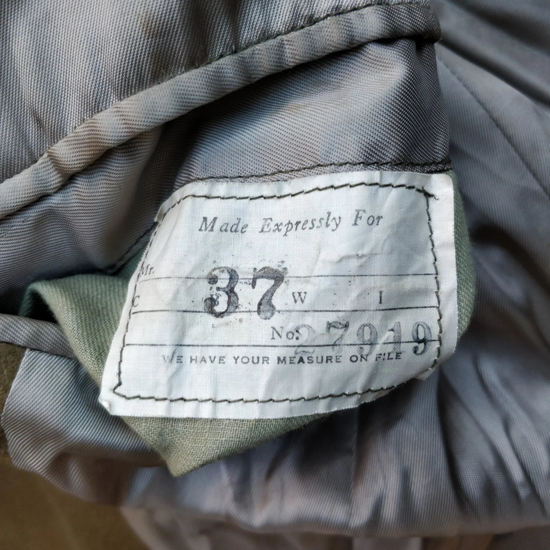 WWII US Officers Overcoat Named — image 8