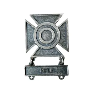 WWII US German Made Marksman Badge Rifle Assmann