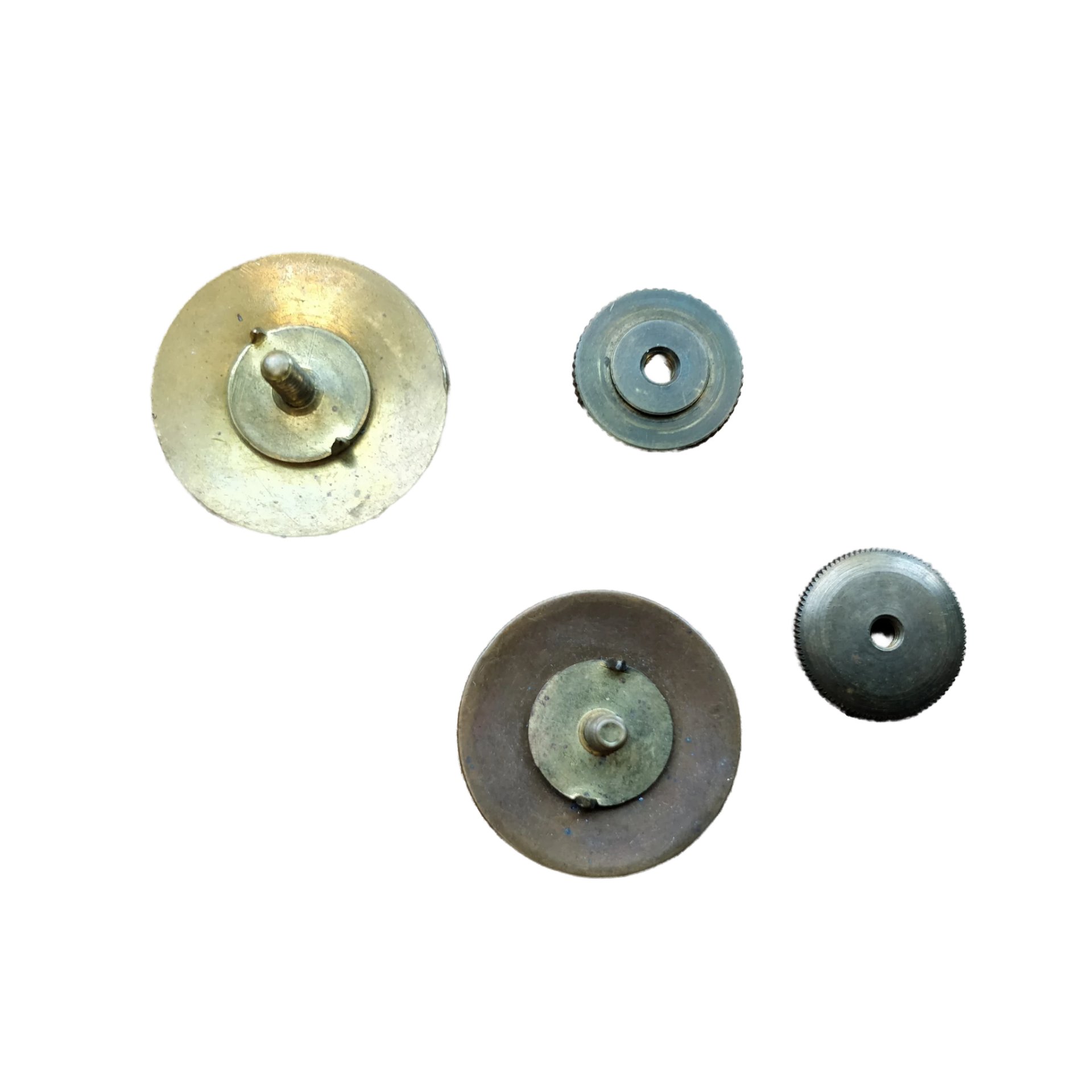 WWII US Collar Disc Set Infantry Screwback — image 2