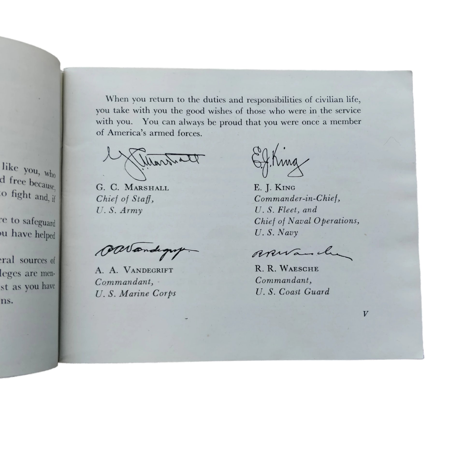 WWII US Booklet Going Back To Civilian Life — image 3