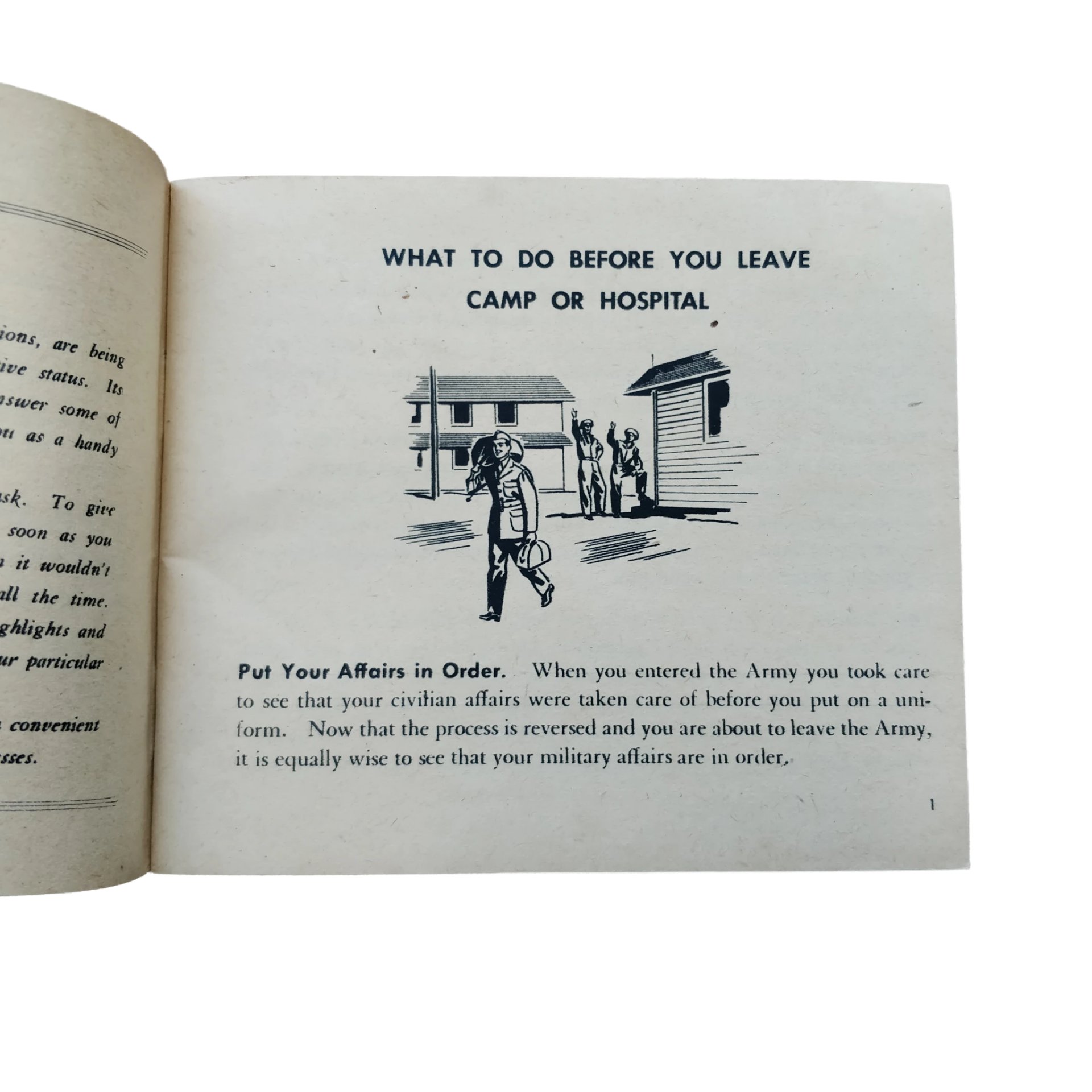WWII US Booklet Going Back To Civilian Life — image 3