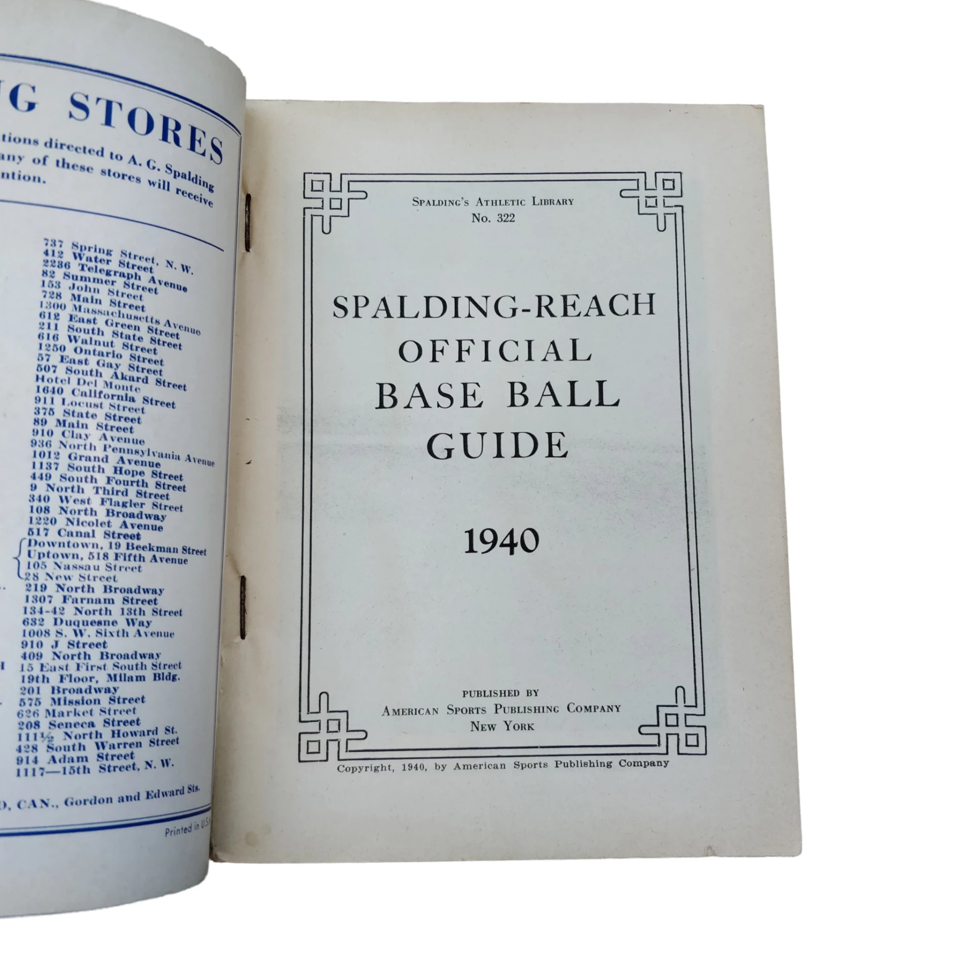 WWII US Baseball Rule Book — image 2