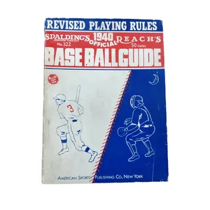 WWII US Baseball Rule Book