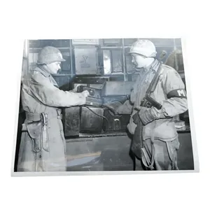 WWII US Press Photograph Military Police