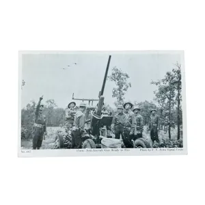 WWII US Postcard 37mm Anti-Aircraft Gun