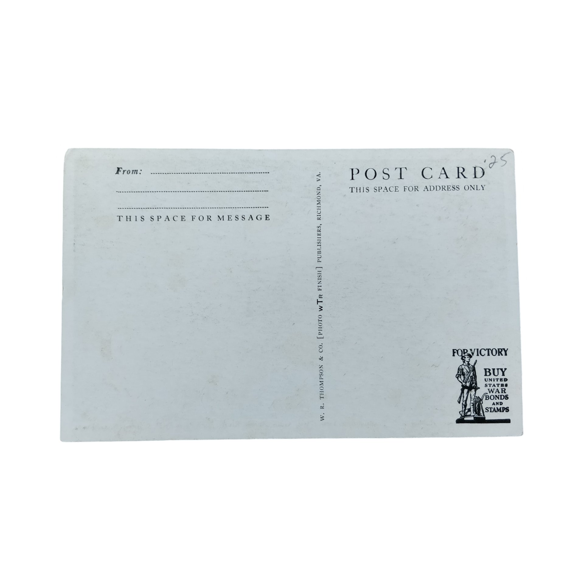 WWII US Postcard Rubber Raft — image 2